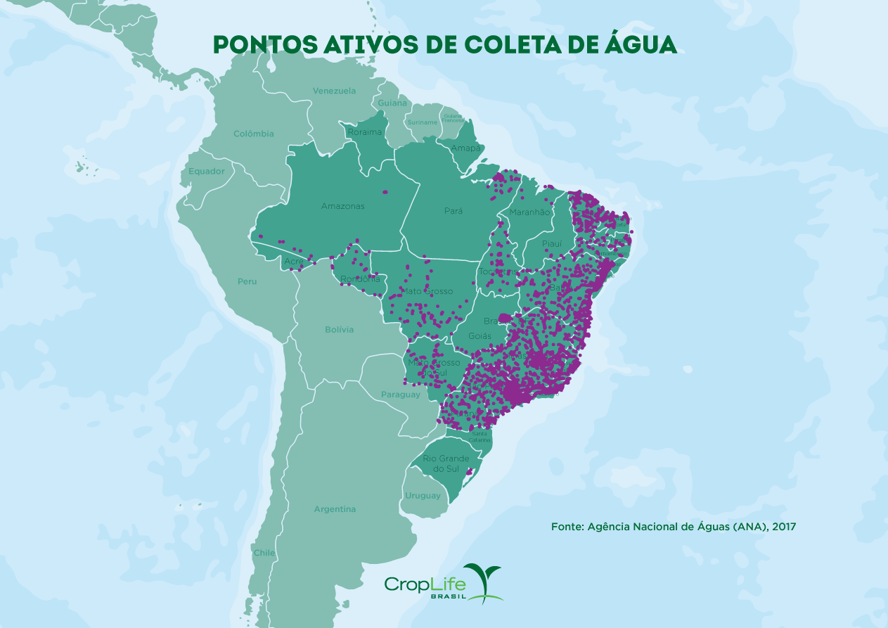 Pontos Ativos de coleta de água